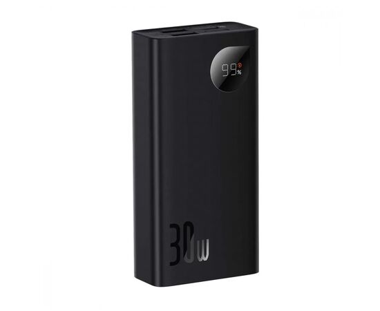 Батарея универсальная Baseus Adaman2 10000mAh 30W, PD, QC, SCP, Black (PPAD040001), изображение 2 Батарея универсальная Baseus Adaman2 10000mAh 30W, PD, QC, SCP, Black (PPAD040001), изображение 2