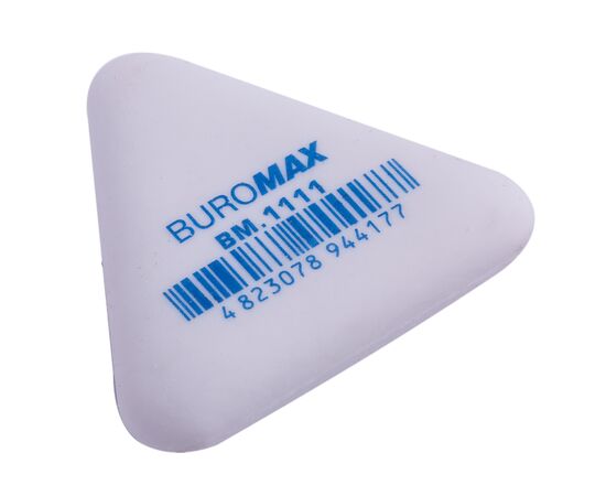 Гумка Buromax трикутна, 37x37x9 мм синт.каучук біла (BM.1111)