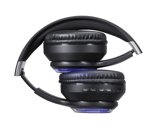 Наушники Defender FreeMotion B400 LED Bluetooth Black (63400), изображение 4 Наушники Defender FreeMotion B400 LED Bluetooth Black (63400), изображение 4