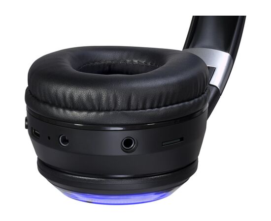Наушники Defender FreeMotion B400 LED Bluetooth Black (63400), изображение 5 Наушники Defender FreeMotion B400 LED Bluetooth Black (63400), изображение 5