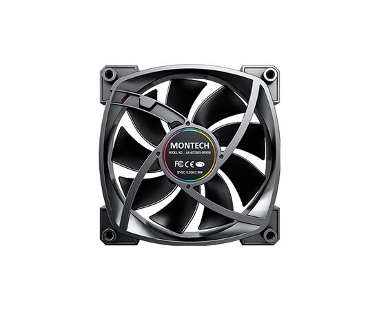 Кулер до корпусу MONTECH AX120 PWM BLACK, зображення 5 Кулер до корпусу MONTECH AX120 PWM BLACK, зображення 5