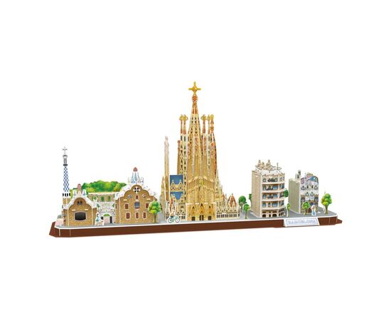 Пазл Cubic Fun Трехмерная головоломка-конструктор City Line Barcelona (MC256h), изображение 2 Пазл Cubic Fun Трехмерная головоломка-конструктор City Line Barcelona (MC256h), изображение 2
