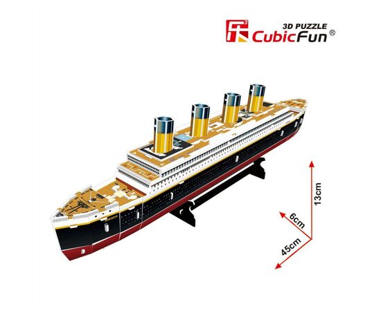 Пазл Cubic Fun Трехмерная головоломка-конструктор Титаник (T4012h)