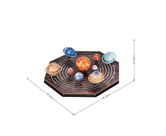 Пазл Cubic Fun Трехмерная головоломка-конструктор Stem Солнечная система (DS1087h), изображение 2 Пазл Cubic Fun Трехмерная головоломка-конструктор Stem Солнечная система (DS1087h), изображение 2