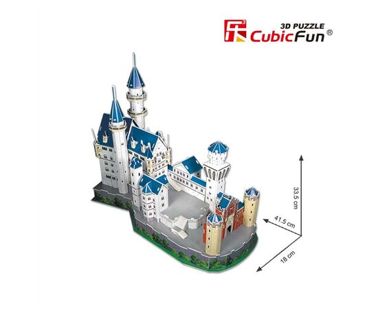 Пазл Cubic Fun Трехмерная головоломка-конструктор National Geographic Замок Нойшванштайн (DS0990h), изображение 3 Пазл Cubic Fun Трехмерная головоломка-конструктор National Geographic Замок Нойшванштайн (DS0990h), изображение 3