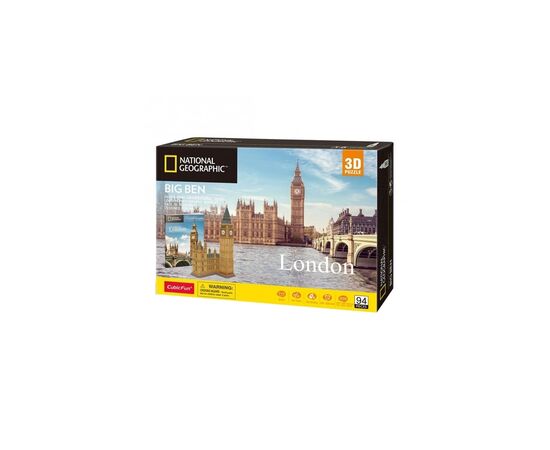 Пазл Cubic Fun Трехмерная головоломка-конструктор National Geographic Биг Бен (DS0992h)