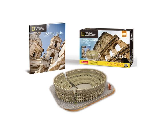 Пазл Cubic Fun Трехмерная головоломка-конструктор National Geographic Колизей (DS0976h)