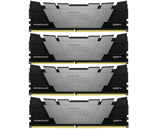 Модуль памяти для компьютера DDR4 128GB (4x32GB) 3200 MHz Fury Renegade Black Kingston Fury (ex.HyperX) (KF432C16RB2K4/128)