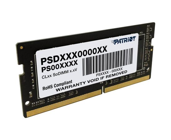 Модуль памяти для ноутбука SoDIMM DDR4 16GB 2666 MHz Signature Line Patriot (PSD416G266681S), изображение 2 Модуль памяти для ноутбука SoDIMM DDR4 16GB 2666 MHz Signature Line Patriot (PSD416G266681S), изображение 2