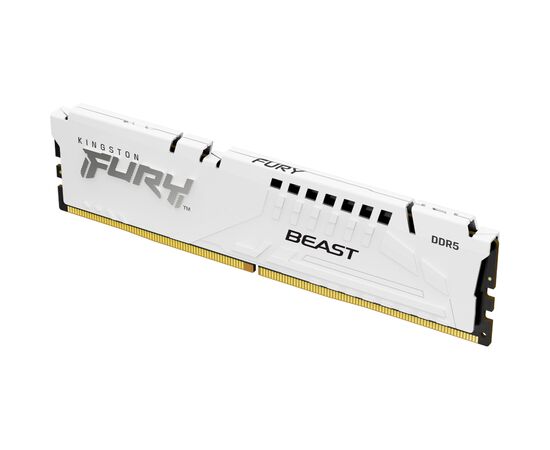 Модуль памяти для компьютера DDR5 16GB 5200 MHz FURY Beast White Kingston Fury (ex.HyperX) (KF552C40BW-16), изображение 2 Модуль памяти для компьютера DDR5 16GB 5200 MHz FURY Beast White Kingston Fury (ex.HyperX) (KF552C40BW-16), изображение 2