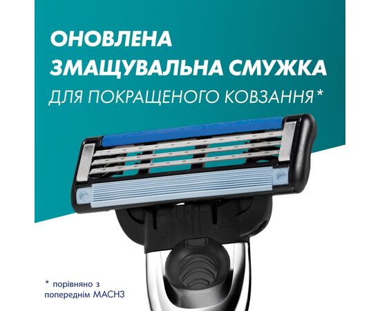 Сменные кассеты Gillette Mach3 Turbo 5 шт. (7702018552344), изображение 6 Сменные кассеты Gillette Mach3 Turbo 5 шт. (7702018552344), изображение 6