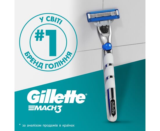 Сменные кассеты Gillette Mach3 Turbo 5 шт. (7702018552344), изображение 7 Сменные кассеты Gillette Mach3 Turbo 5 шт. (7702018552344), изображение 7