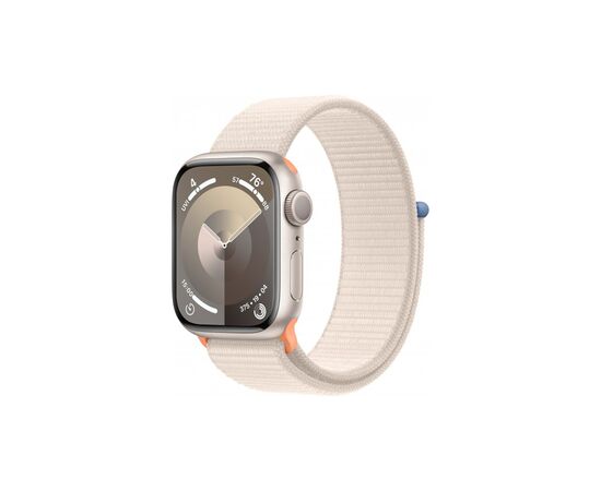 Смарт-годинник Apple Watch Series 9 GPS 41mm Starlight Aluminium Case with Starlight Sport Loop (MR8V3QP/A)