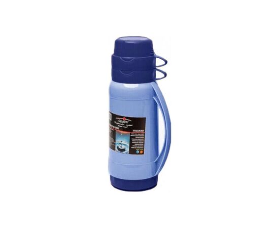 Термос Stenson зі скляною колбою 2 чашки 1.0л Синій (Stenson MT-3321 blue)