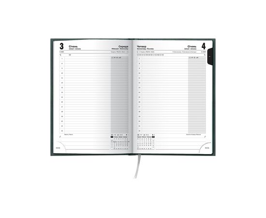 Еженедельник Brunnen датированный 2024 Стандарт Miradur A5 168 листов Зеленый (73-795 60 504), изображение 3 Еженедельник Brunnen датированный 2024 Стандарт Miradur A5 168 листов Зеленый (73-795 60 504), изображение 3
