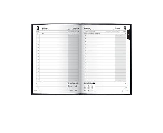 Еженедельник Brunnen датированный 2024 Стандарт Miradur A5 168 листов Синий (73-795 60 304), изображение 3 Еженедельник Brunnen датированный 2024 Стандарт Miradur A5 168 листов Синий (73-795 60 304), изображение 3