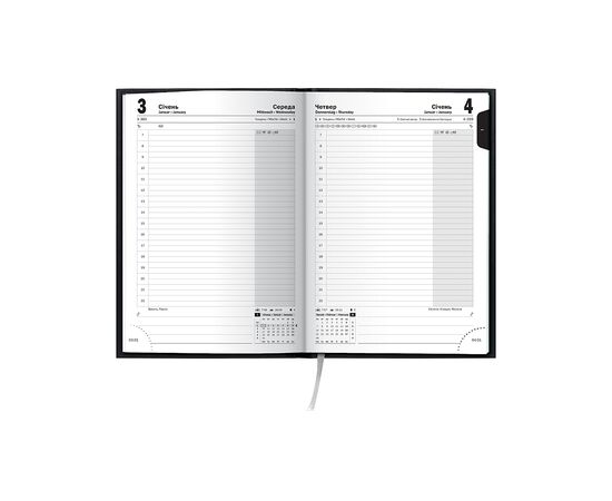 Еженедельник Brunnen датированный 2024 Стандарт Miradur A5 168 листов Черный (73-795 60 904), изображение 3