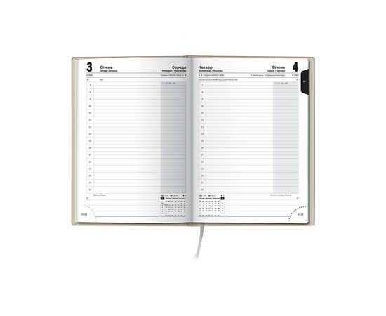 Еженедельник Brunnen датированный 2024 Стандарт Torino Trend A5 168 листов Бежевый (73-795 38 094), изображение 3