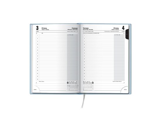 Еженедельник Brunnen датированный 2024 Стандарт Torino Trend A5 168 листов Голубой (73-795 38 324), изображение 3