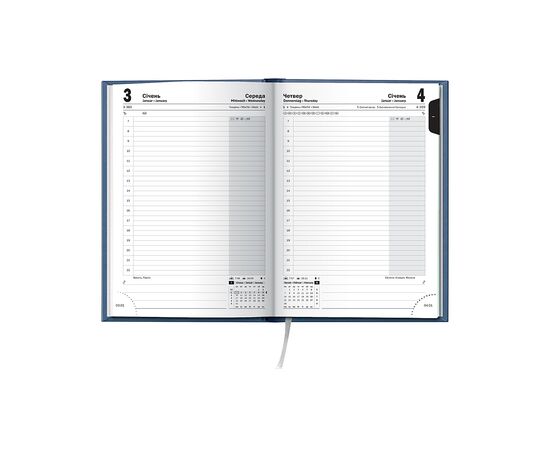 Еженедельник Brunnen датированный 2024 Стандарт Torino Trend A5 168 листов Синий (73-795 38 614), изображение 3