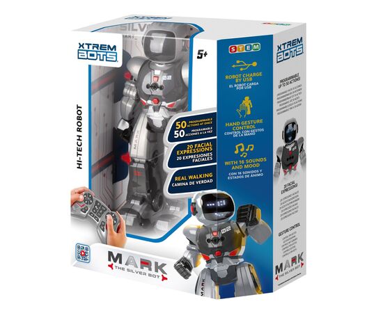 Интерактивная игрушка BlueRocket Робот Марк STEM (XT3803275), изображение 2 Интерактивная игрушка BlueRocket Робот Марк STEM (XT3803275), изображение 2