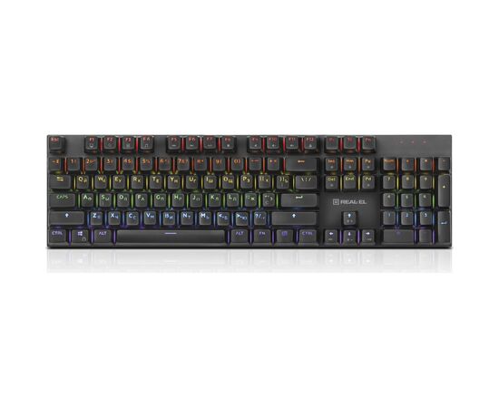 Клавиатура REAL-EL M 13 Grey, изображение 2 Клавиатура REAL-EL M 13 Grey, изображение 2