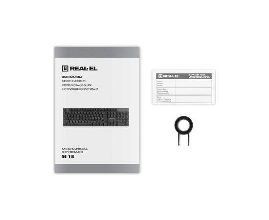 Клавиатура REAL-EL M 13 Grey, изображение 9 Клавиатура REAL-EL M 13 Grey, изображение 9