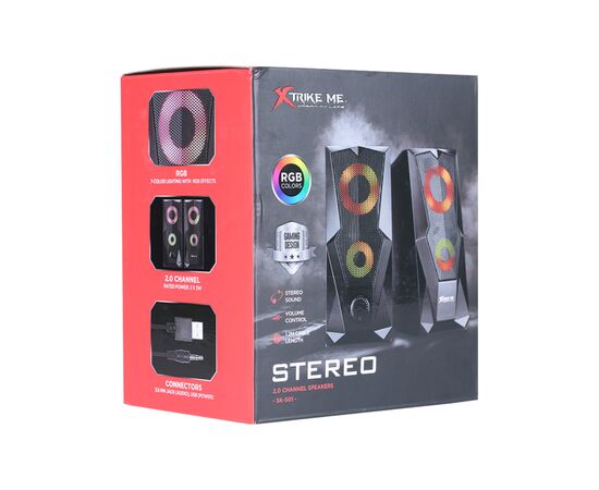 Акустическая система Xtrike ME SK-501 6Вт RGB USB (SK-501), изображение 5 Акустическая система Xtrike ME SK-501 6Вт RGB USB (SK-501), изображение 5