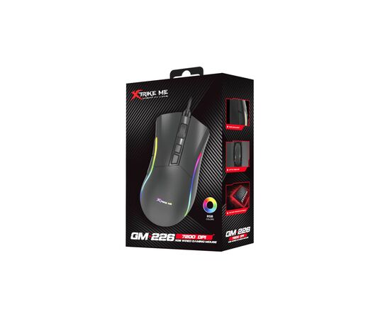 Мышка Xtrike ME GM-226 USB RGB Black (GM-226), изображение 7 Мышка Xtrike ME GM-226 USB RGB Black (GM-226), изображение 7