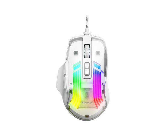 Мышка Xtrike ME GM-319 USB RGB White (GM-319), изображение 3 Мышка Xtrike ME GM-319 USB RGB White (GM-319), изображение 3