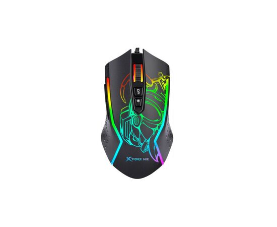 Мышка Xtrike ME GM-327 USB RGB Black (GM-327), изображение 2 Мышка Xtrike ME GM-327 USB RGB Black (GM-327), изображение 2