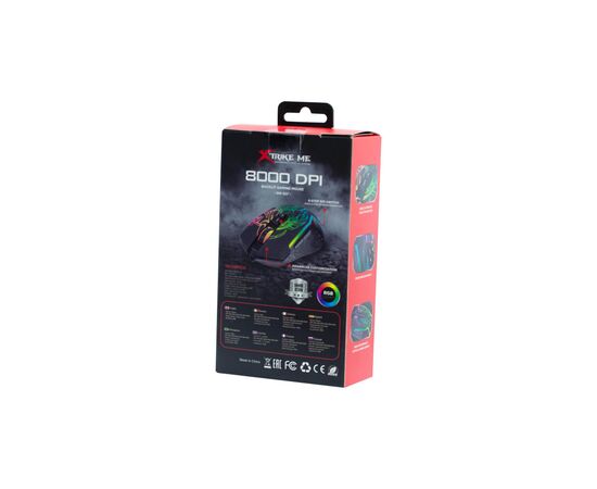 Мышка Xtrike ME GM-327 USB RGB Black (GM-327), изображение 9 Мышка Xtrike ME GM-327 USB RGB Black (GM-327), изображение 9