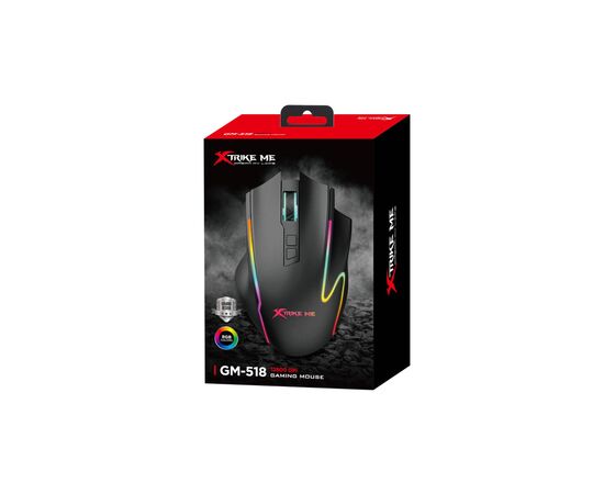 Мышка Xtrike ME GM-518 USB RGB Black (GM-518), изображение 7 Мышка Xtrike ME GM-518 USB RGB Black (GM-518), изображение 7
