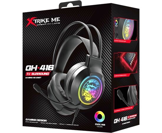 Наушники Xtrike ME GH-416 Black (GH-416), изображение 7 Наушники Xtrike ME GH-416 Black (GH-416), изображение 7