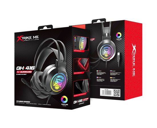 Наушники Xtrike ME GH-416 Black (GH-416), изображение 8 Наушники Xtrike ME GH-416 Black (GH-416), изображение 8