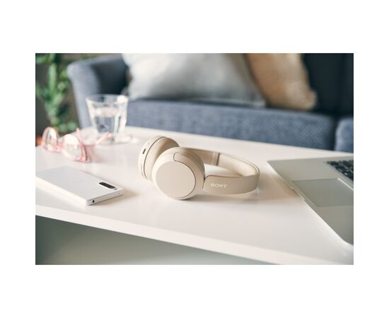 Навушники Sony WH-CH520 Wireless Beige (WHCH520C.CE7), зображення 8 Навушники Sony WH-CH520 Wireless Beige (WHCH520C.CE7), зображення 8