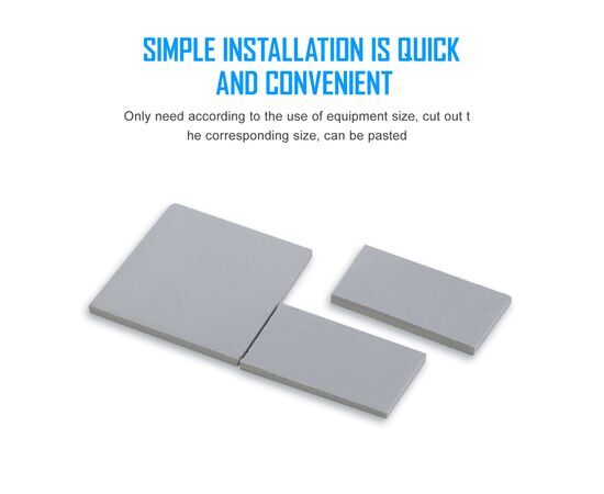 Термопрокладка Zezzio Thermal Pad 12.8 W/mK 85х45x2 мм, зображення 3 Термопрокладка Zezzio Thermal Pad 12.8 W/mK 85х45x2 мм, зображення 3