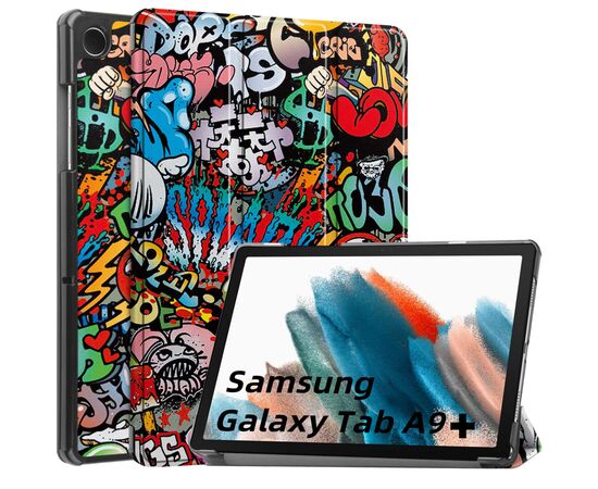 Чохол до планшета BeCover Smart Case Samsung Tab A9 Plus SM-X210/SM-X215/SM-X216 11.0" Graffiti (710314), зображення 4 Чохол до планшета BeCover Smart Case Samsung Tab A9 Plus SM-X210/SM-X215/SM-X216 11.0" Graffiti (710314), зображення 4
