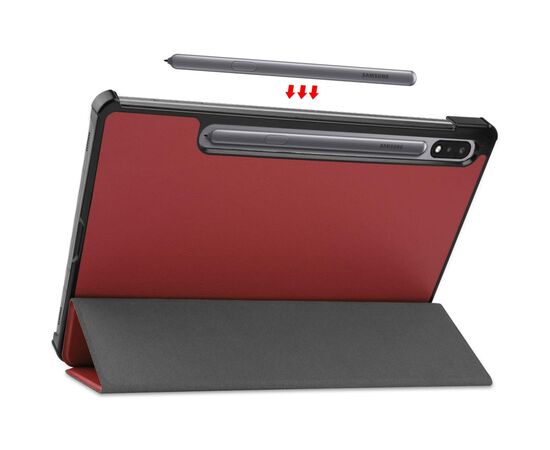 Чохол до планшета BeCover Smart Case Samsung Tab S9 (SM-X710/SM-X716)/S9 FE (SM-X510/SM-X516B) 11.0" Red Wine (709893), зображення 4 Чохол до планшета BeCover Smart Case Samsung Tab S9 (SM-X710/SM-X716)/S9 FE (SM-X510/SM-X516B) 11.0" Red Wine (709893), зображення 4