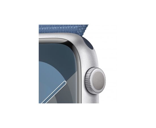 Смарт-годинник Apple Watch Series 9 GPS 45mm Silver Aluminium Case with Winter Blue Sport Loop (MR9F3QP/A), зображення 3 Смарт-годинник Apple Watch Series 9 GPS 45mm Silver Aluminium Case with Winter Blue Sport Loop (MR9F3QP/A), зображення 3