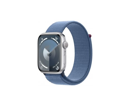 Смарт-часы Apple Watch Series 9 GPS 45mm Silver Aluminium Case with Winter Blue Sport Loop (MR9F3QP/A)