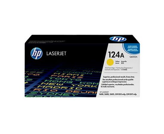 Картридж HP CLJ  124A Yellow, CLJ 1600/2600 (Q6002A)