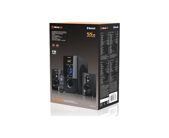 Акустическая система REAL-EL M-555 Black (EL121300013), изображение 7 Акустическая система REAL-EL M-555 Black (EL121300013), изображение 7