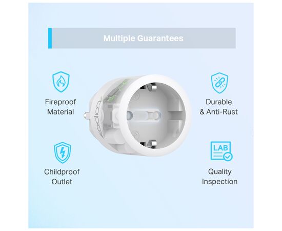 Умная розетка TP-Link Tapo P115 (1-pack) (Tapo P115(1-pack)), изображение 7 Умная розетка TP-Link Tapo P115 (1-pack) (Tapo P115(1-pack)), изображение 7