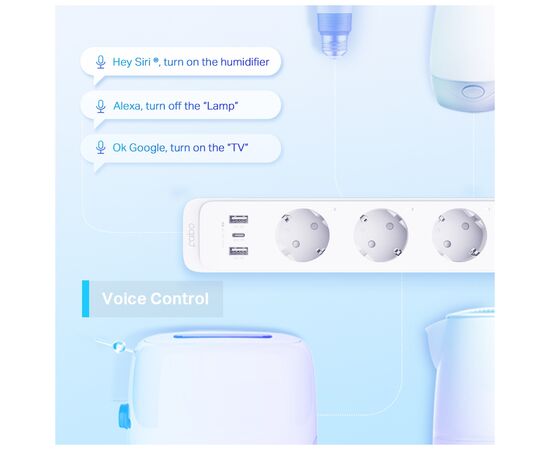 Умная розетка TP-Link Tapo P300, изображение 5 Умная розетка TP-Link Tapo P300, изображение 5