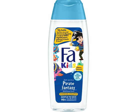 Дитячий гель для душу Fa Kids Хоробрий пірат для хлопчиків 250 мл (9000100662468), зображення 4 Дитячий гель для душу Fa Kids Хоробрий пірат для хлопчиків 250 мл (9000100662468), зображення 4