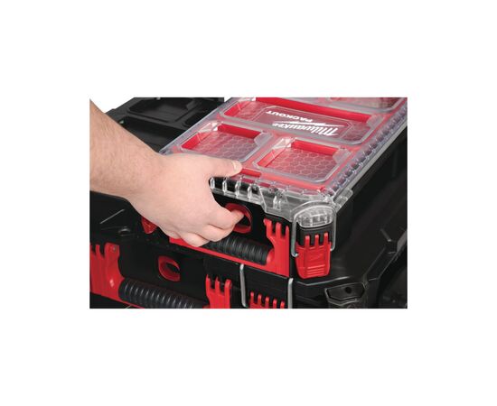 Ящик для инструментов Milwaukee органайзер компактный PACKOUT 380х250х120мм (4932464083), изображение 2 Ящик для инструментов Milwaukee органайзер компактный PACKOUT 380х250х120мм (4932464083), изображение 2