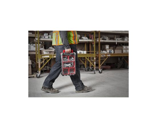 Ящик для инструментов Milwaukee органайзер компактный PACKOUT 380х250х120мм (4932464083), изображение 3 Ящик для инструментов Milwaukee органайзер компактный PACKOUT 380х250х120мм (4932464083), изображение 3