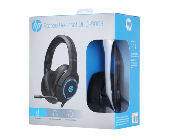 Наушники HP DHE-8003 Gaming 7.1 Sound RGB USB Black (DHE-8003), изображение 5 Наушники HP DHE-8003 Gaming 7.1 Sound RGB USB Black (DHE-8003), изображение 5