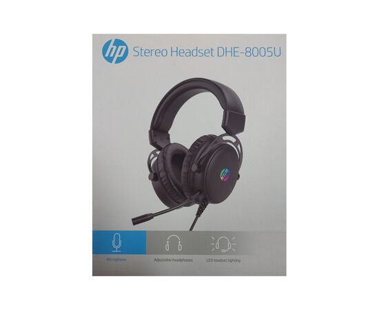 Наушники HP DHE-8005 Gaming USB 7.1 Black (DHE-8005U), изображение 2 Наушники HP DHE-8005 Gaming USB 7.1 Black (DHE-8005U), изображение 2